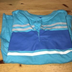 Boys collarless polo shirt, size 7